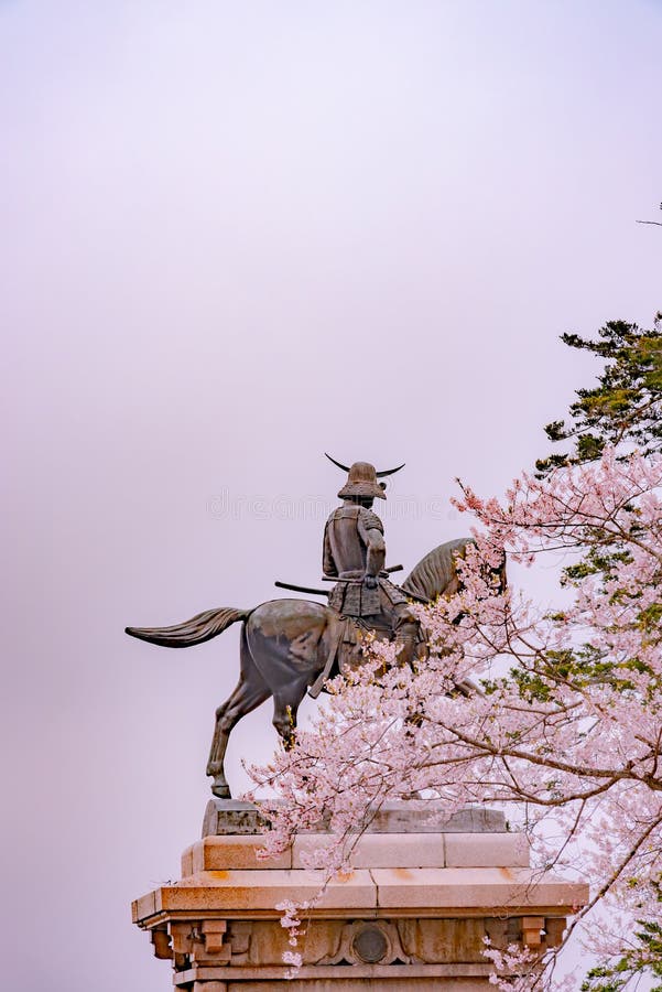 Aoba Castle é’è‘‰åŸŽ, also known as Sendai Castle ä»™å°åŸŽ, was the castle of the Date family. Built by Date Masamune atop Mount Aoba, it commanded a highly defensible strategic position overlooking the city of Sendai. The castle site also contains a Gokoku Shrine è­·å›½ç¥žç¤¾, as well as a large equestrian statue of Date Masamune. The shrine is a prefectural branch of the Tokyo Yasukuni Shrine, honouring Japan`s militaristic past. Come spring, the castle ground is a popular cherry blossom viewing spot. Aoba Castle é’è‘‰åŸŽ, also known as Sendai Castle ä»™å°åŸŽ, was the castle of the Date family. Built by Date Masamune atop Mount Aoba, it commanded a highly defensible strategic position overlooking the city of Sendai. The castle site also contains a Gokoku Shrine è­·å›½ç¥žç¤¾, as well as a large equestrian statue of Date Masamune. The shrine is a prefectural branch of the Tokyo Yasukuni Shrine, honouring Japan`s militaristic past. Come spring, the castle ground is a popular cherry blossom viewing spot.